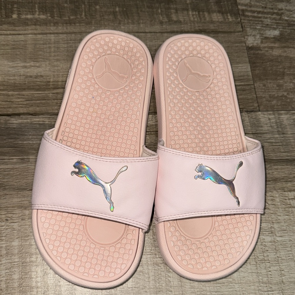 Puma Pink Slide Sandals